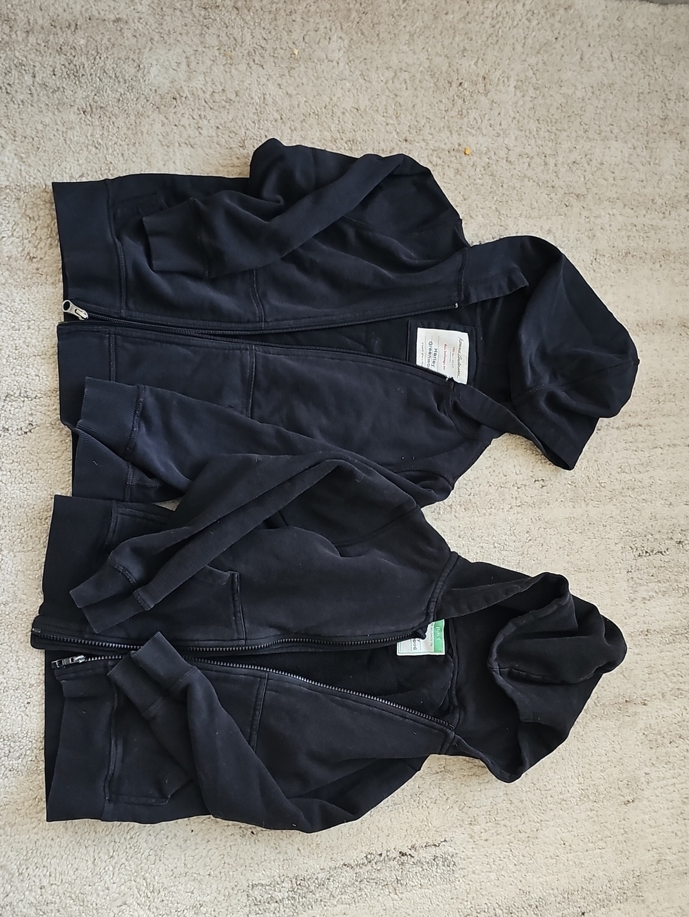 Hanna Andersson & Pact 100% Organic Cotton Zip Hoodies Kids 6/7 LOT